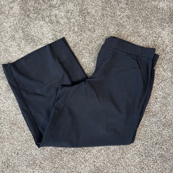 Athleta Women's Size 10 Tribeca Crop Wide Leg Snap Hem Pants Casual Travel - Picture 11 of 11